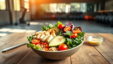 protein bowl ala gym harga 15rb per porsi topping rahasia