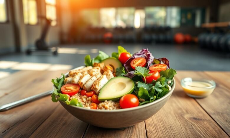 protein bowl ala gym harga 15rb per porsi topping rahasia